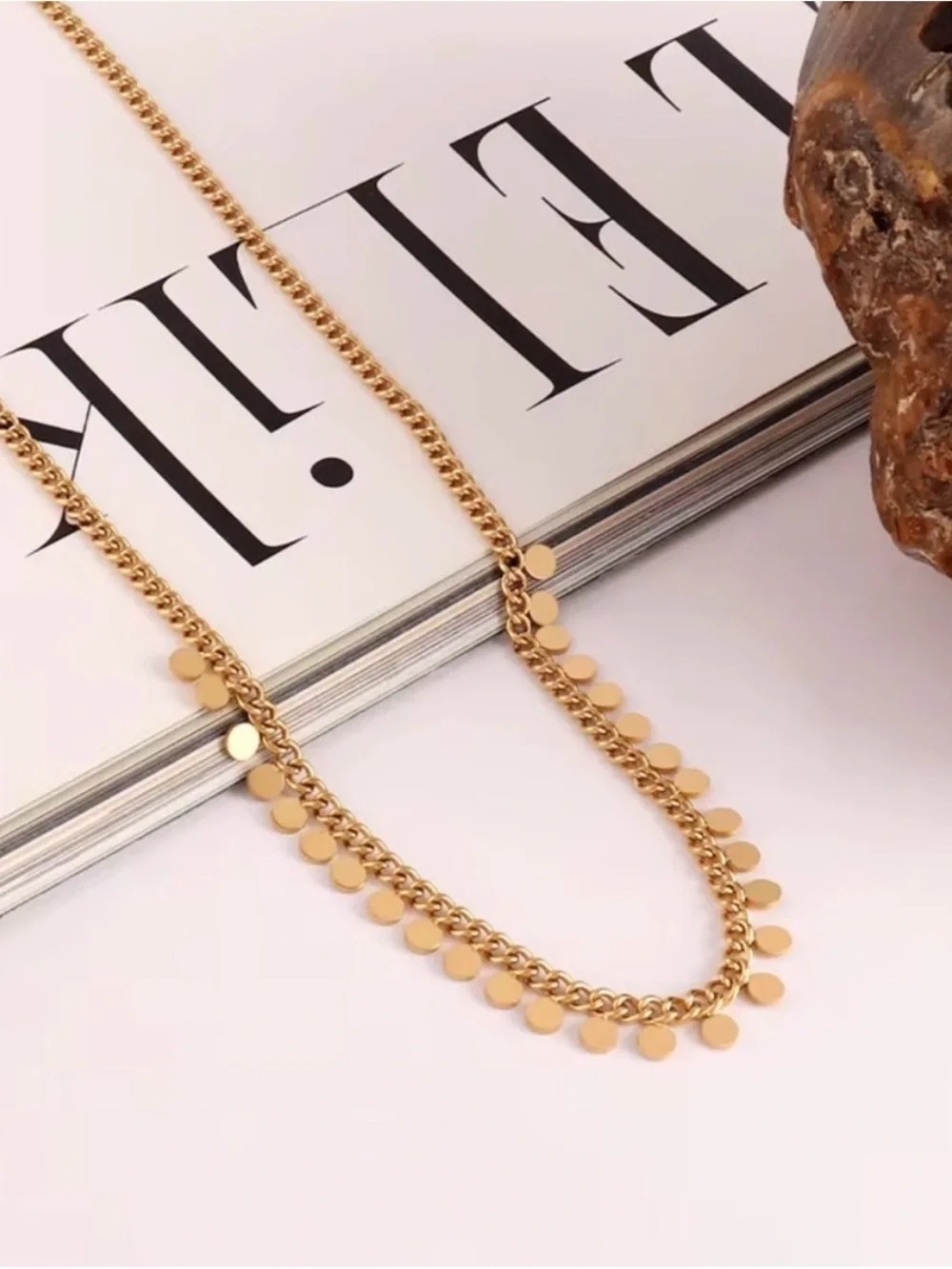 Round Tassel Pendant Necklace Waterproof